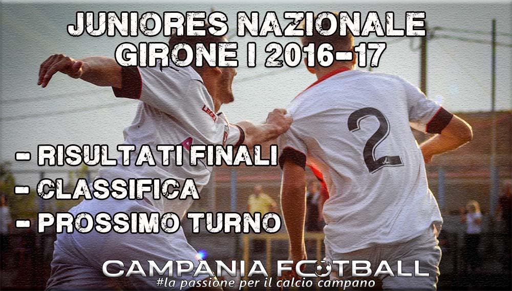 Juniores Nazionale Girone I: risultati finali 3^ giornata, classifica e prossimo turno