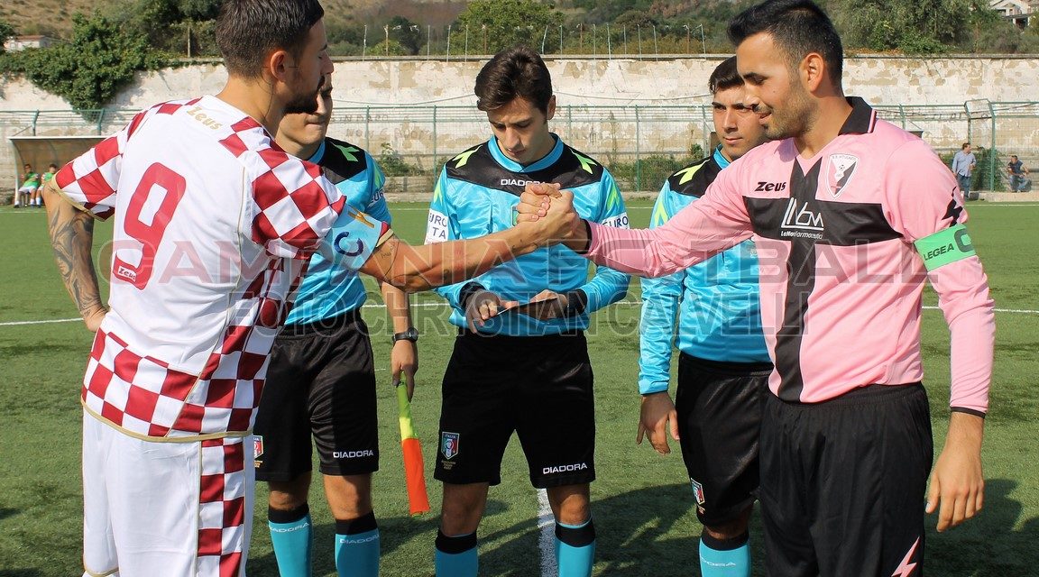 Vitulazio, successo di rigore. In dieci i rosanero resistono all’assalto del Comprensorio