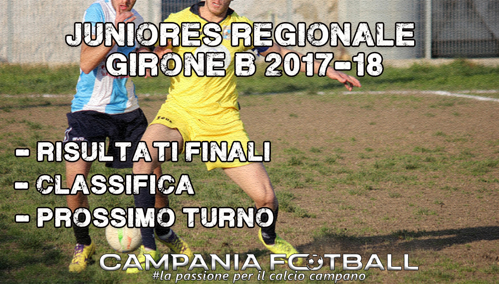 JUNIORES REGIONALE GIRONE B, 3ª GIORNATA: risultati, classifica e prossimo turno