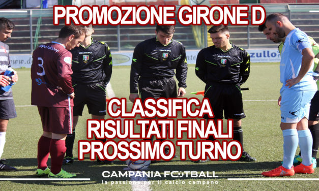 PROMOZIONE GIRONE D: Risultati 20° Giornata, classifica e prossimo turno