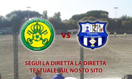 LIVE | Promozione Girone B, Play Out: San Pietro – Oratorio Don Guanella