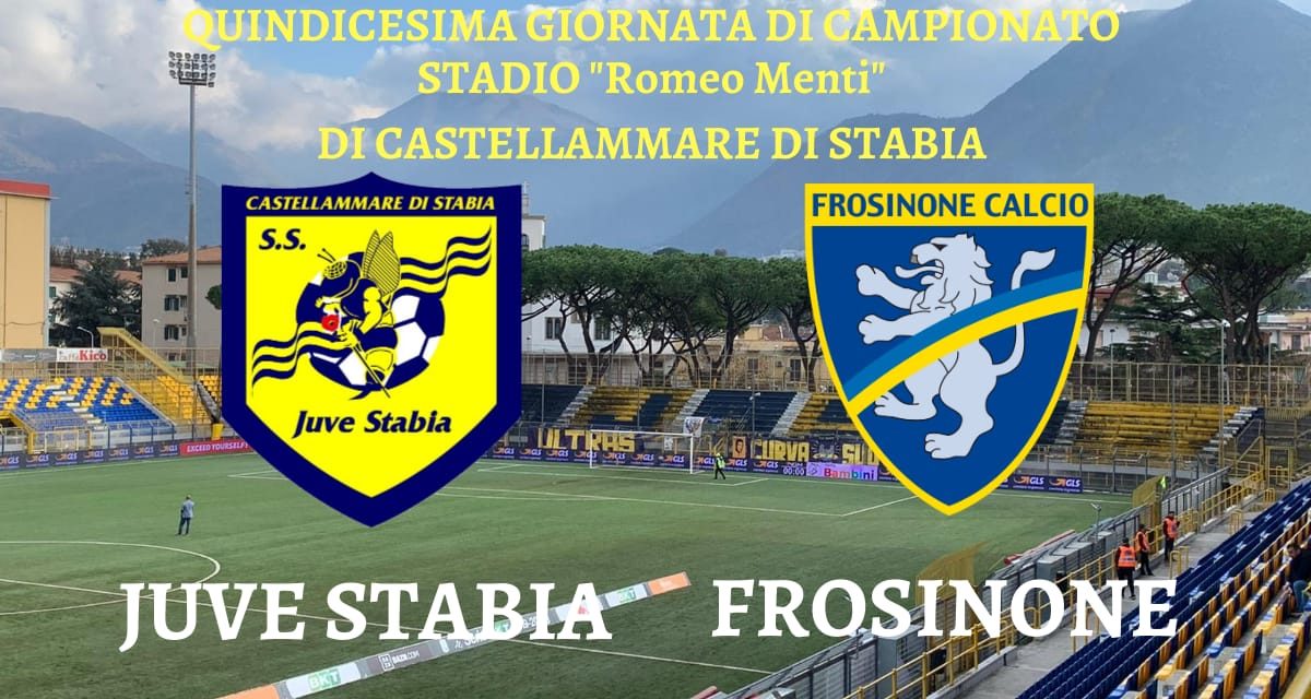Juve Stabia – Frosinone 0-2: le vespe crollano anche tra le mura amiche, è tornata la crisi