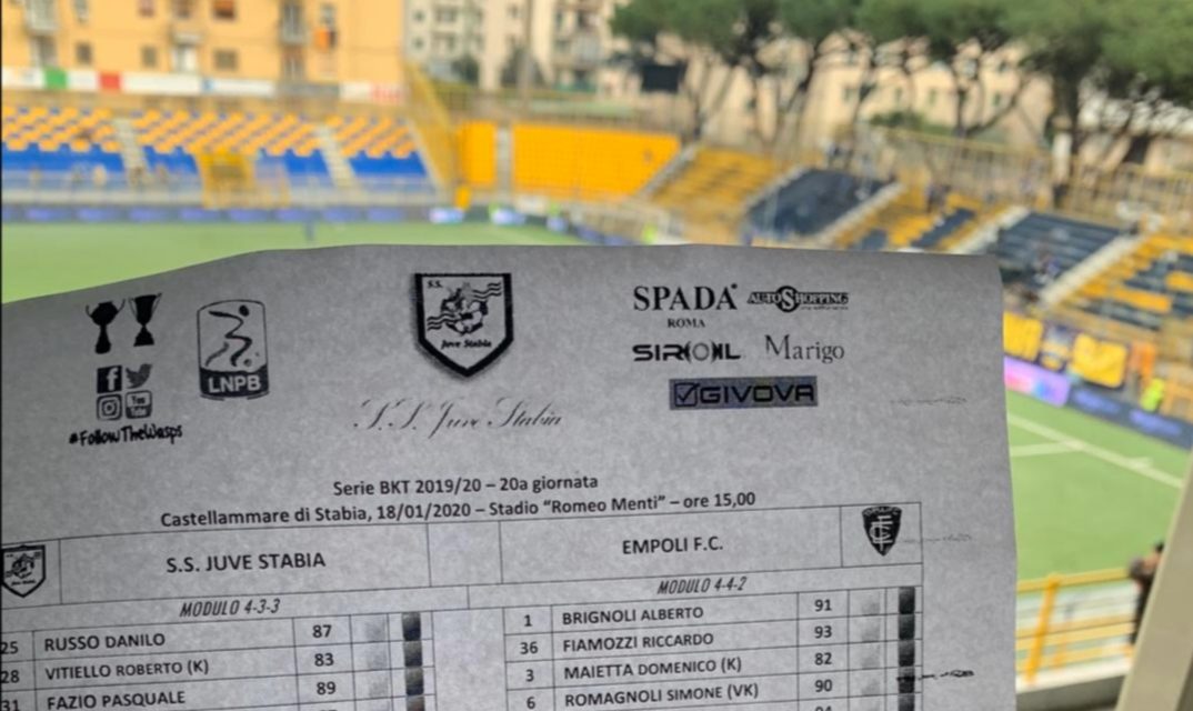 Juve Stabia – Empoli: Forte vola e non è l’unico! Solo un’insufficienza nelle vespe