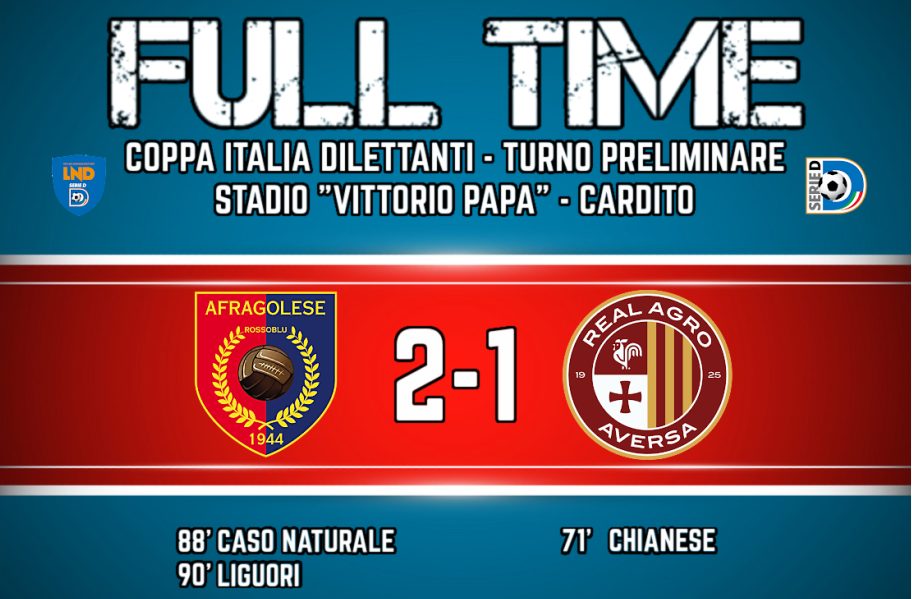 Reazione Afragolese, finisce 2-1 con l’Aversa