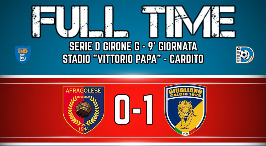 Afragolese battuta, il derby è del Giugliano