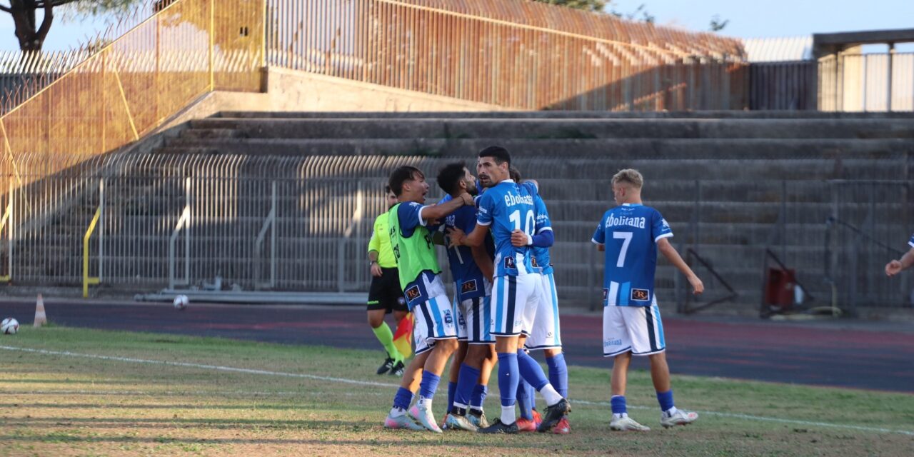 Ebolitana, rimonta d’orgoglio: 3-1 al Puglianello e vetta della classifica