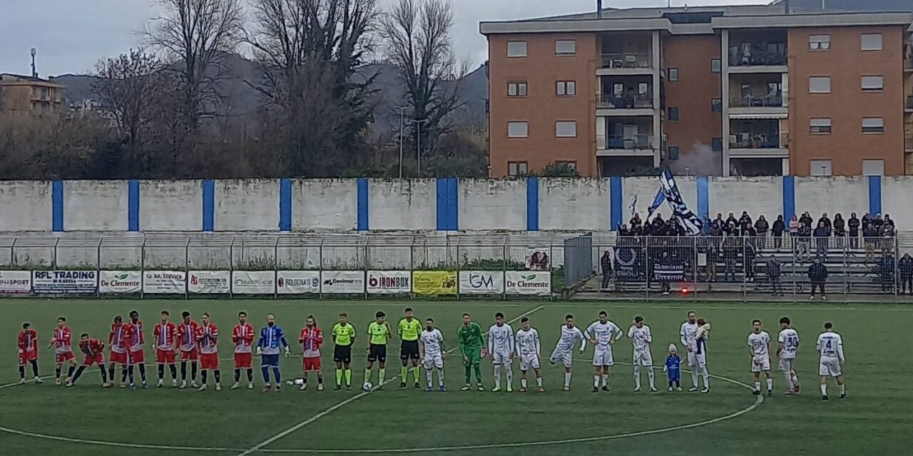 Sanseverinese-Ebolitana, equilibrio e un episodio che cambia il match