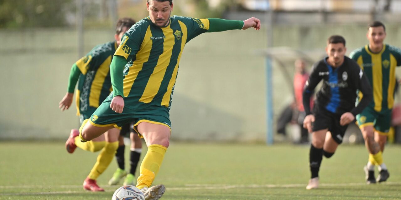 Boys Caivanese-Gladiator, succede di tutto: rigore, espulsione e gol beffa. Ambrosino resta a +7