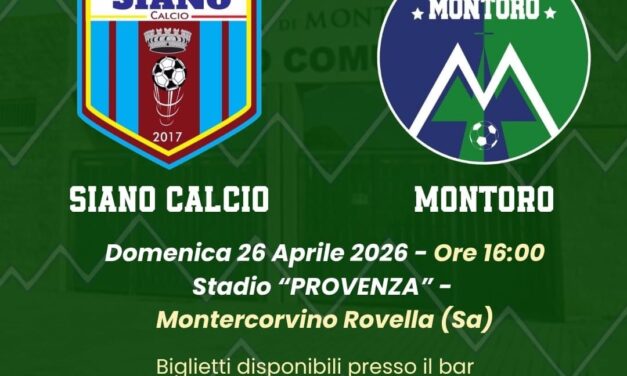 Siano–Montoro, la sfida che vale una stagione si giocherà qui
