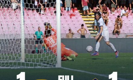 Salernitana–Cavese: Llano gol, Cavese pareggia. Cosmi ancora senza vittorie